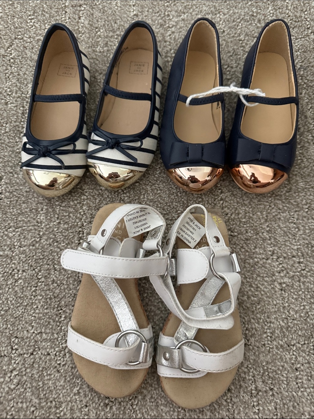 Janie and Jack girls sandals size 7